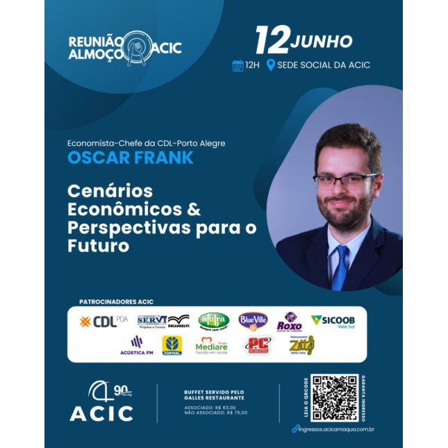 Reunião Almoço - OSCAR FRANK Economista-Chefe da CDL-Porto Alegre