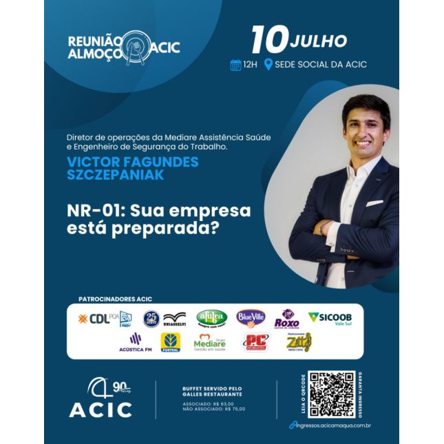 Reunião Almoço ACIC Victor Fagundes Szczepaniak  NR-01