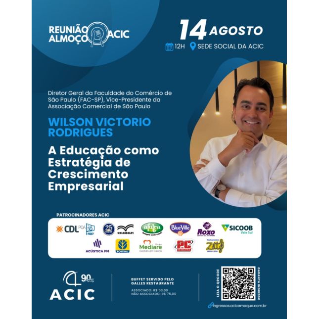 Reunião Almoço 14/8  A Educação como Estratégia de Crescimento Empresarial