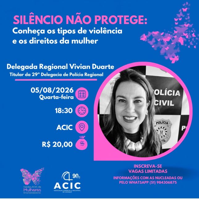 Silêncio Não Protege: Conheça os Tipos de Violência e os Direitos da Mulhe