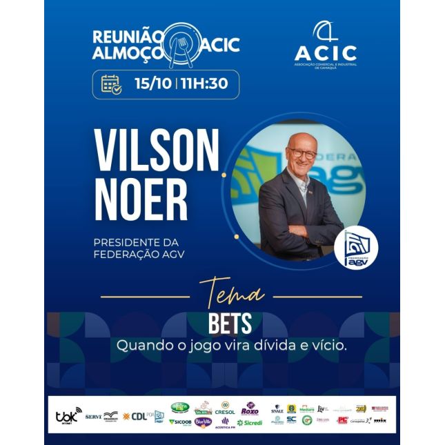 Reunião Almoço ACIC | 15 de outubro de 2026 | 11h30