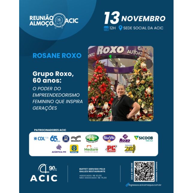 Reunião Almoço ACIC | Rosane Roxo | 13/11