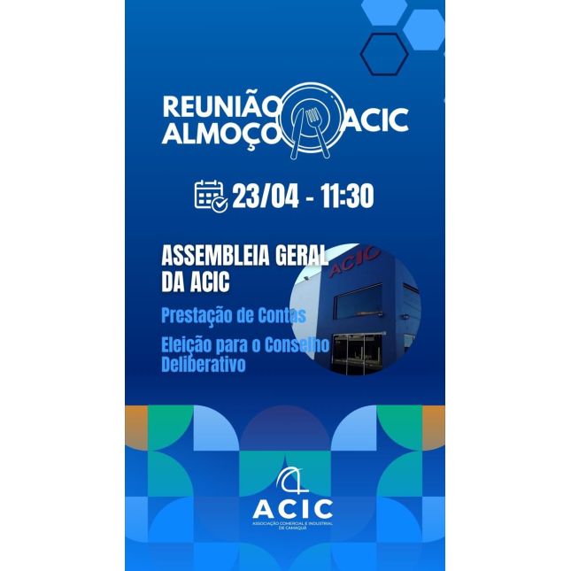 🍽️ Reunião-Almoço da ACIC  - Assembleia Geral